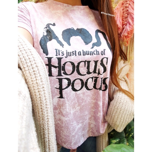 Hocus pocus acid washed slouchy tee ☕️ - Picture 2 of 4